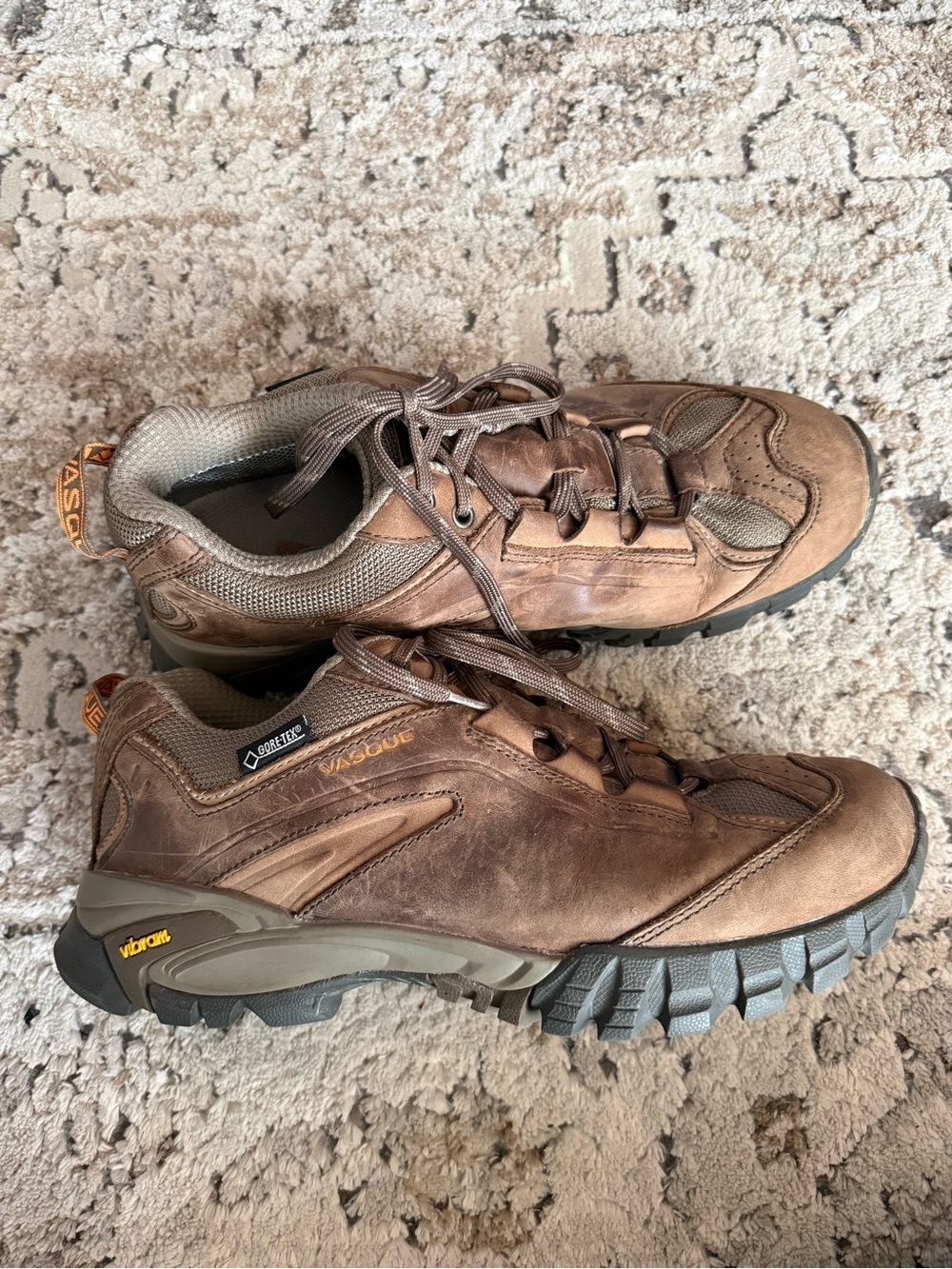 Vasque Brown Leather Hiking Ankle Boots